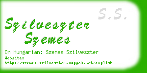 szilveszter szemes business card